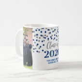 Blue Silver Class 2020 Foto Abschluss Tasse (Vorderseite Links)