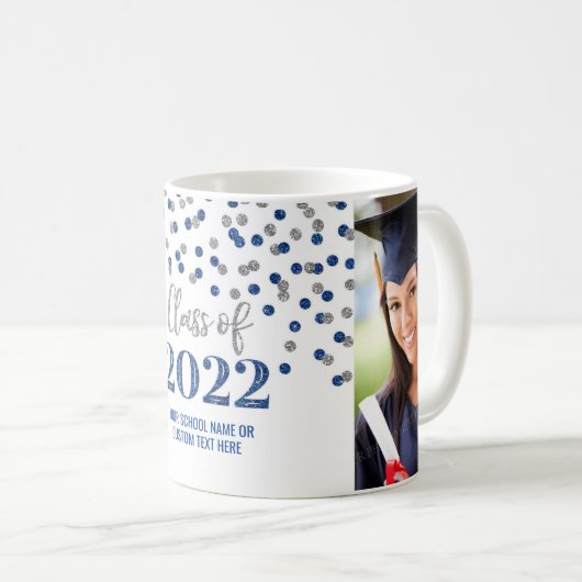 Blue Silver Class 2022 Kaffeetasse (VorderseiteRechts)