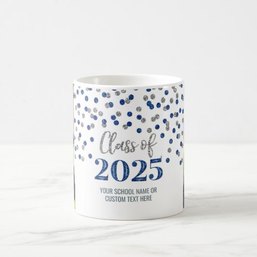 Blue Silver Class of 2025 Coffee Tasse (Mittel)