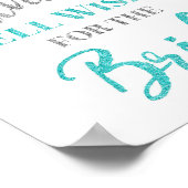 Blue Silver Confetti Beratung für das Zeichen der  Poster (Ecke)