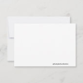 Blue Silver Dancer Notecard B Mitteilungskarte (Rückseite)