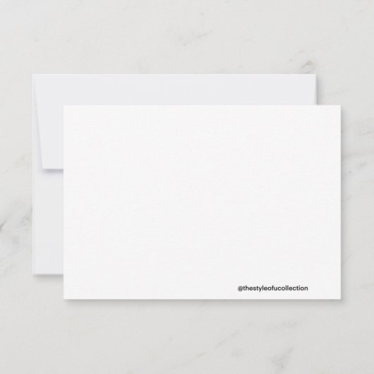 Blue Silver Dancer Notecard B Mitteilungskarte (Rückseite)