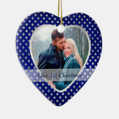 Blue Silver Diamond Pattern neu Keramik Ornament (Rechts)