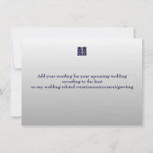 ©Blue Silver Dragon-Phoenix Chinese Wedding Einladung (Rückseite)