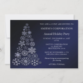 Blue Silver Festivals Corporate Feiertag Einladung