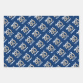 Blue Silver freut sich auf 40 Jahre Geburtstag Geschenkpapier Set (Vorderseite 3)