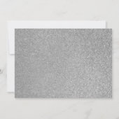 Blue Silver Glitzer Boy First Heilige Kommune Einladung (Rückseite)