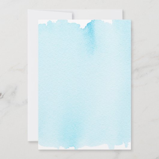 Blue & Silver Glitzer Sparkor Dress Brautparty Einladung (Rückseite)