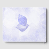 Blue & Silver Glitzer Tree Gästebuch (Rückseite)