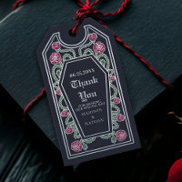 Blue Silver Gothic Coffin Rose Hochzeit Vielen Dan