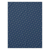 Blue Silver Gray Stars Muster Festival Elegante Tischdecke (Vorderseite)