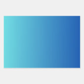 Blue Silver Lila White Ombre Geschenkpapier Set (Vorderseite 3)