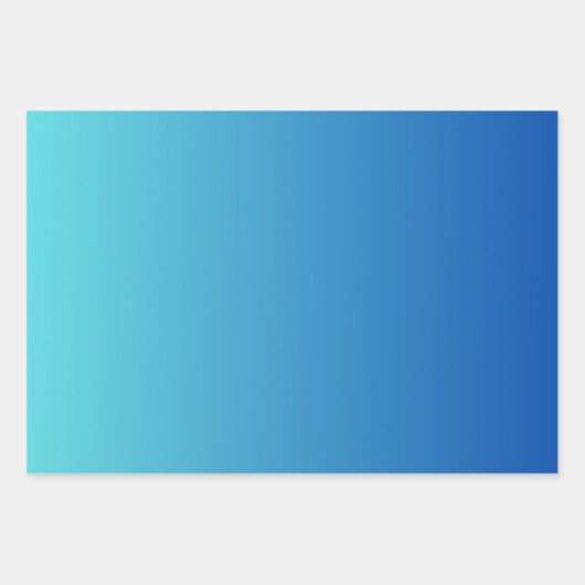 Blue Silver Lila White Ombre Geschenkpapier Set (Vorderseite 3)