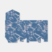 Blue Silver Marble Wedding Geschenkschachtel (Ungefaltet)