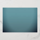 Blue Silver MBA Abschluss Folieneinladung (Rückseite)