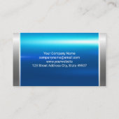 Blue Silver Metallic | Semi Truck Visitenkarte (Rückseite)