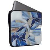 blue silver mosaic 1 laptopschutzhülle (Vorne Rechts)