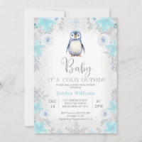 Blue Silver Pen Baby Es ist kalt Outside Baby Dusc