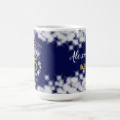 Blue Silver Quinceanera Vintag Boho Spanisch Kaffeetasse (Mittel)