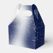 Blue Silver Rosen Quinceanera Geburtstag Geschenkschachtel (Vorderseite)