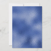 Blue Silver Sie glaubte, sie könnte Abschluss Mädc Einladung (Rückseite)