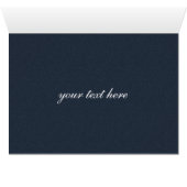 Blue Silver Snowflakes Hochzeit Tischnummern (Innenansicht Horizontal (Unten))