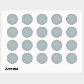 Blue Silver Star Pattern Kaleidoskop Sticker (Blatt)