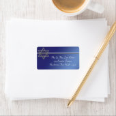 Blue Silver Star von David Address Labels Adressaufkleber (Insitu)