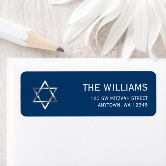 Blue Silver Star von David Bar Mitzvah (Insitu)