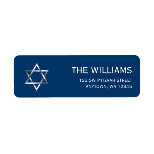 Blue Silver Star von David Bar Mitzvah (Vorne)