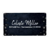 Blue Silver Stars Celestial Starry Sky Party (Vorne)