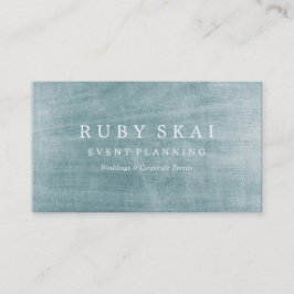 Blue Silver Textured Architectural Business Card Visitenkarte