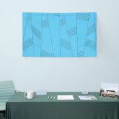 Blue, simple, elegant, abstract line pattern banner (Messeveranstaltung)