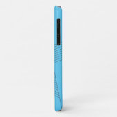 Blue, simple, elegant, abstract line pattern Case-Mate iPhone hülle (Hinten/Links)
