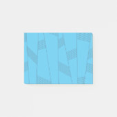 Blue, simple, elegant, abstract line pattern post-it klebezettel (Vorderseite)