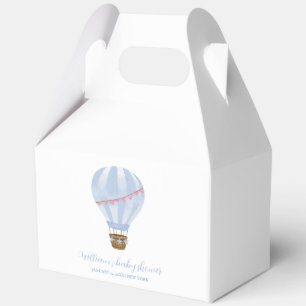 Blue Simple Hot Air Ballon Boy Baby Dusche Geschenkschachtel