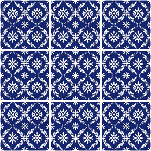 Blue Simple Modern Geometric Abstrakt Fliese