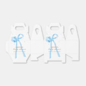 Blue Simple Polka Dot Bow Baby Dusche Geschenkschachtel (Ungefaltet)