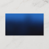 Blue Simple Schlicht Modern stilvoll Visitenkarte (Rückseite)