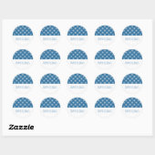 Blue Simple Snowflake Holiday Stickers (Blatt)