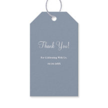 Blue Simple Wedding Gift Tags