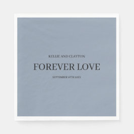 Blue Simple Wedding Napkins Serviette