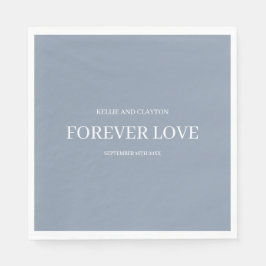 Blue Simple Wedding Napkins Serviette