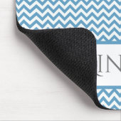 Blue Simple Zickzack Personalisiert Mouse Pad Mousepad (Ecke)