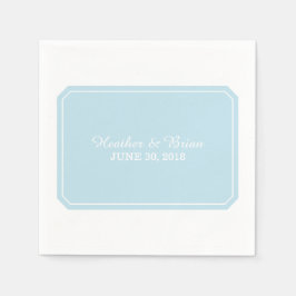 Blue Simply Elegant Paper Napkins Serviette