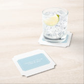 Blue Simply Elegant Wedding Untersetzer (Vor Ort)