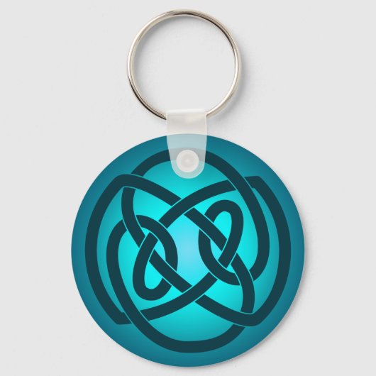 Blue Single Loop Knot Schlüsselanhänger (Vorderseite)