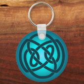 Blue Single Loop Knot Schlüsselanhänger (Vorderseite)