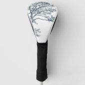 Blue Single Tree Boho Golf Headcover (Vorderseite)