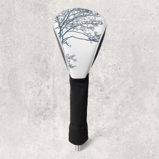 Blue Single Tree Boho Golf Headcover